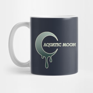 Aquatic Moon Green Logo Mug